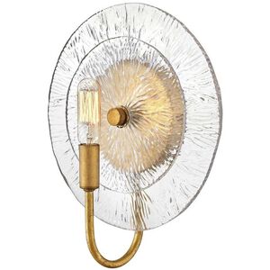 Rene LED 10 inch Distressed Brass ADA Sconce Wall Light