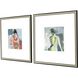Figurative Collection Traditional Step Profile Wood With Distressed Silver Leaf Framed Art