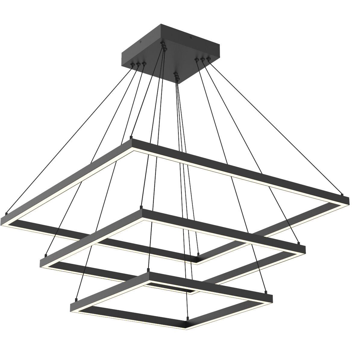 Piazza 31.5 inch Black Chandelier Ceiling Light