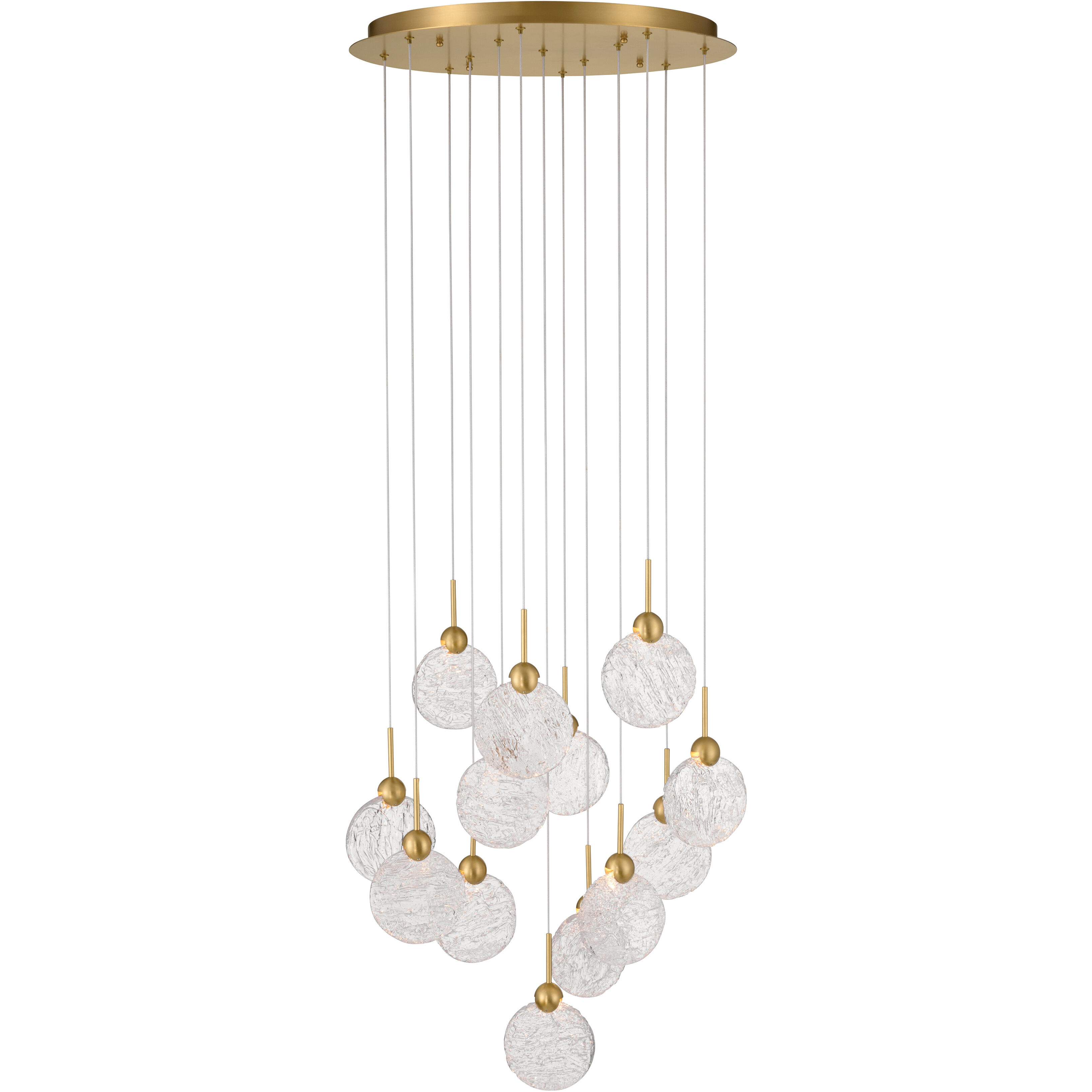 Briselle LED 24 inch Legacy Brass Pendant Ceiling Light