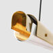 Avroko Ambrose Linear Chandelier Ceiling Light in Hand Rubbed Antique Brass