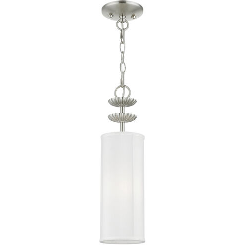 Brookdale 1 Light 5 inch Brushed Nickel Mini Pendant Ceiling Light