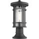 Jordan 1 Light 16.75 inch Black Outdoor Pier Mounted Fixture