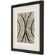 Gold Zulu Brown and Beige and Metallic and Neutral Framed Art