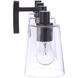 Emilio 4 Light 33 inch Flat Black Vanity Light Wall Light