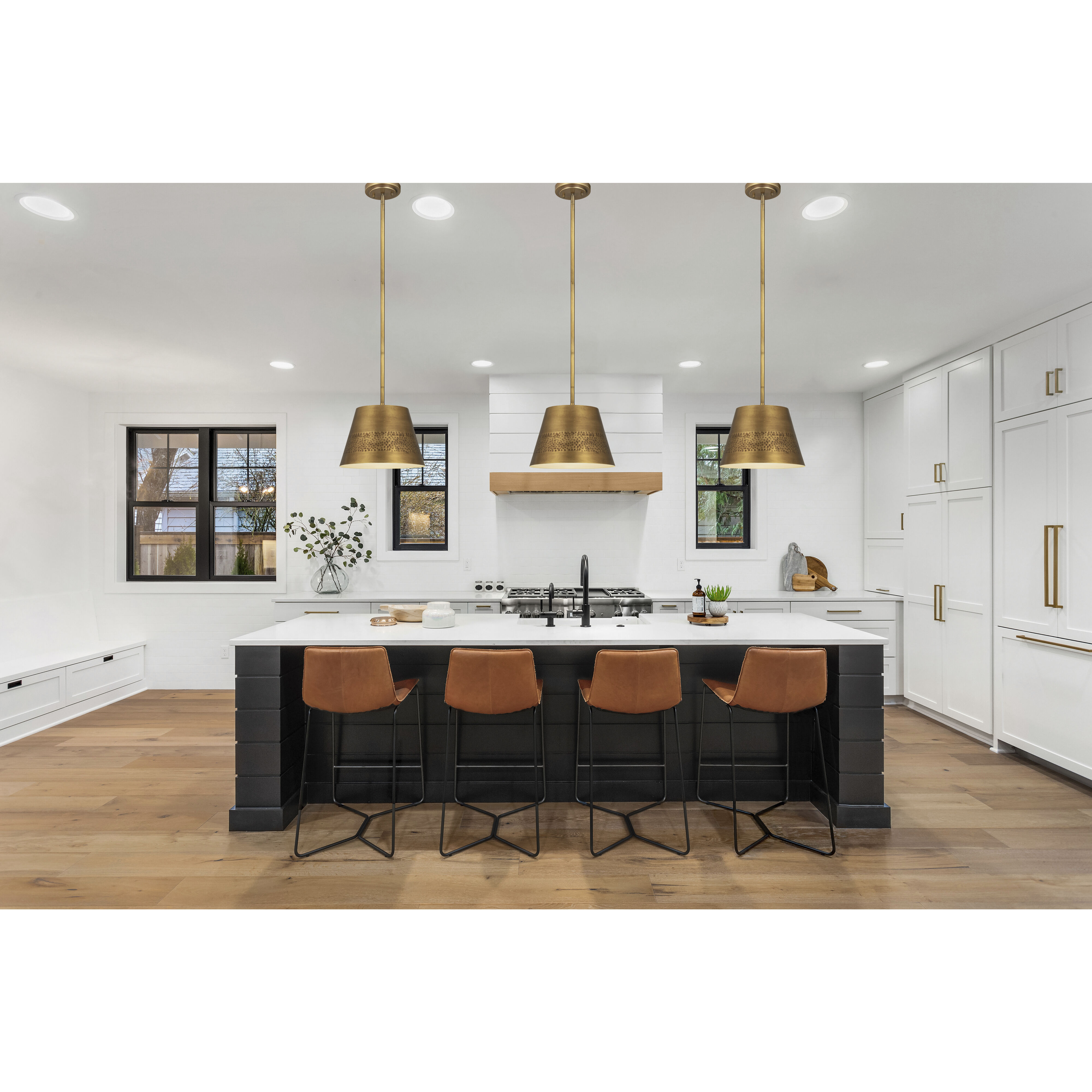 Maddox 1 Light 12 inch Rubbed Brass Pendant Ceiling Light