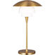 ED Ellen DeGeneres Rossie 19 inch 9 watt Burnished Brass Table Lamp Portable Light