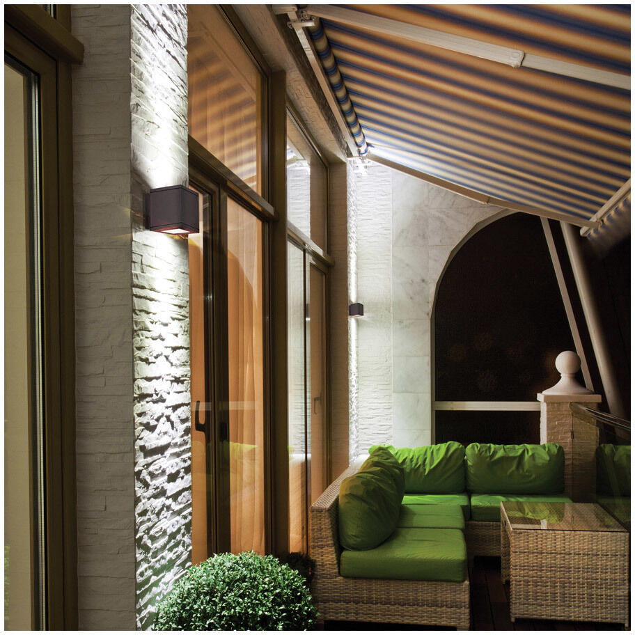 Rubix LED 5 inch White Outdoor Wall Light