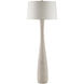 Edwell 66.75 inch 150 watt Whitewash Floor Lamp Portable Light