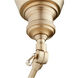 Metal Cone 29 inch 100.00 watt Aged Brass Swing Arm Wall Sconce Wall Light