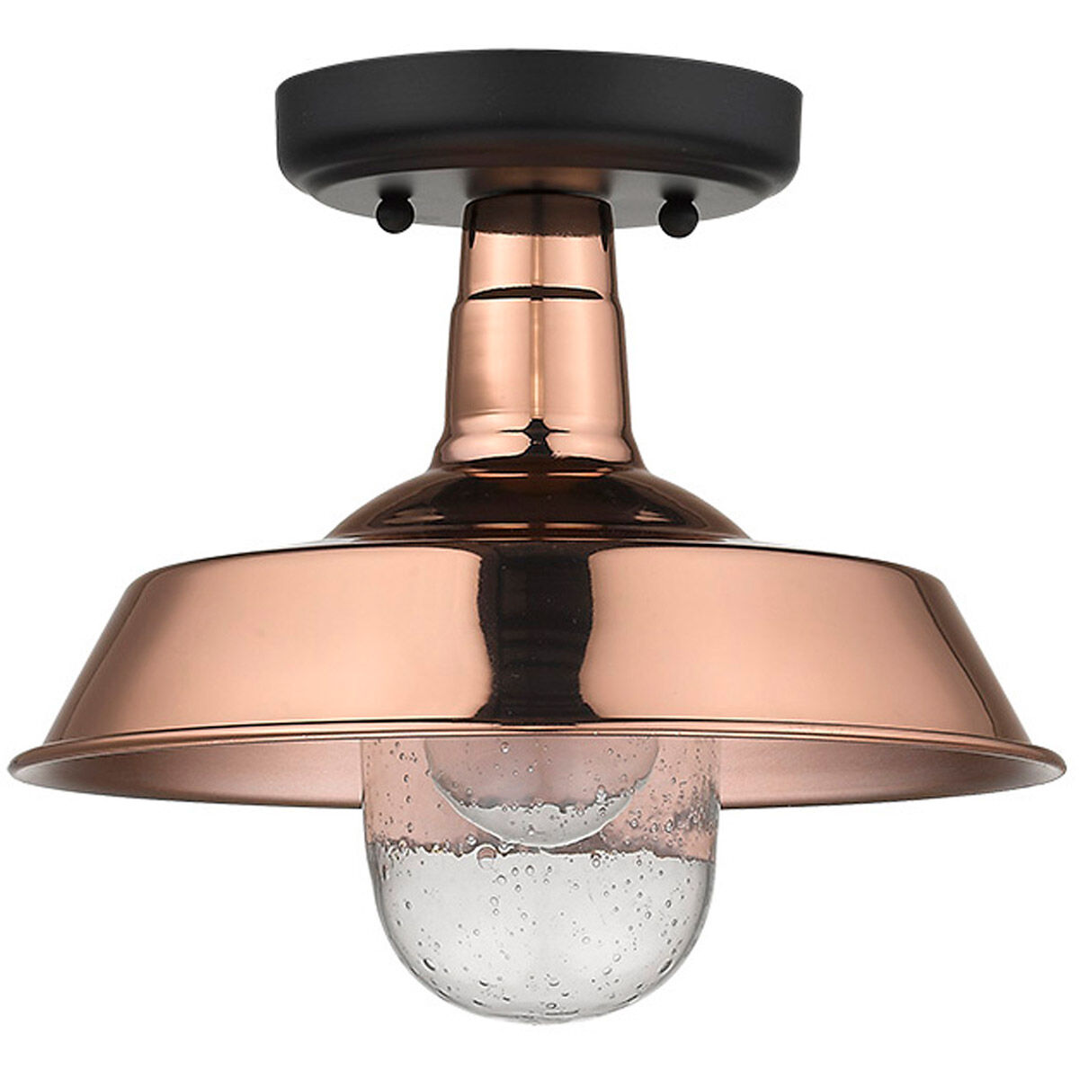 Burry 1 Light 10 inch Copper Exterior Convertible Pendant