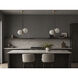 Vesper 2 Light 9.75 inch Satin Brass and Black Single Pendant Ceiling Light