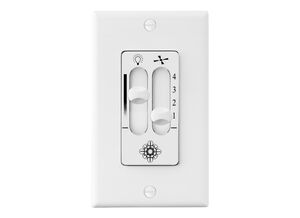Universal Control White Fan Wall Control, 4 Speed Dimmer