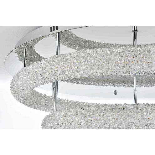 Bowen 2 Light 33.5 inch Chrome Flush Mount Ceiling Light