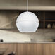 Lucas 1 Light 23.63 inch White Pendant Ceiling Light