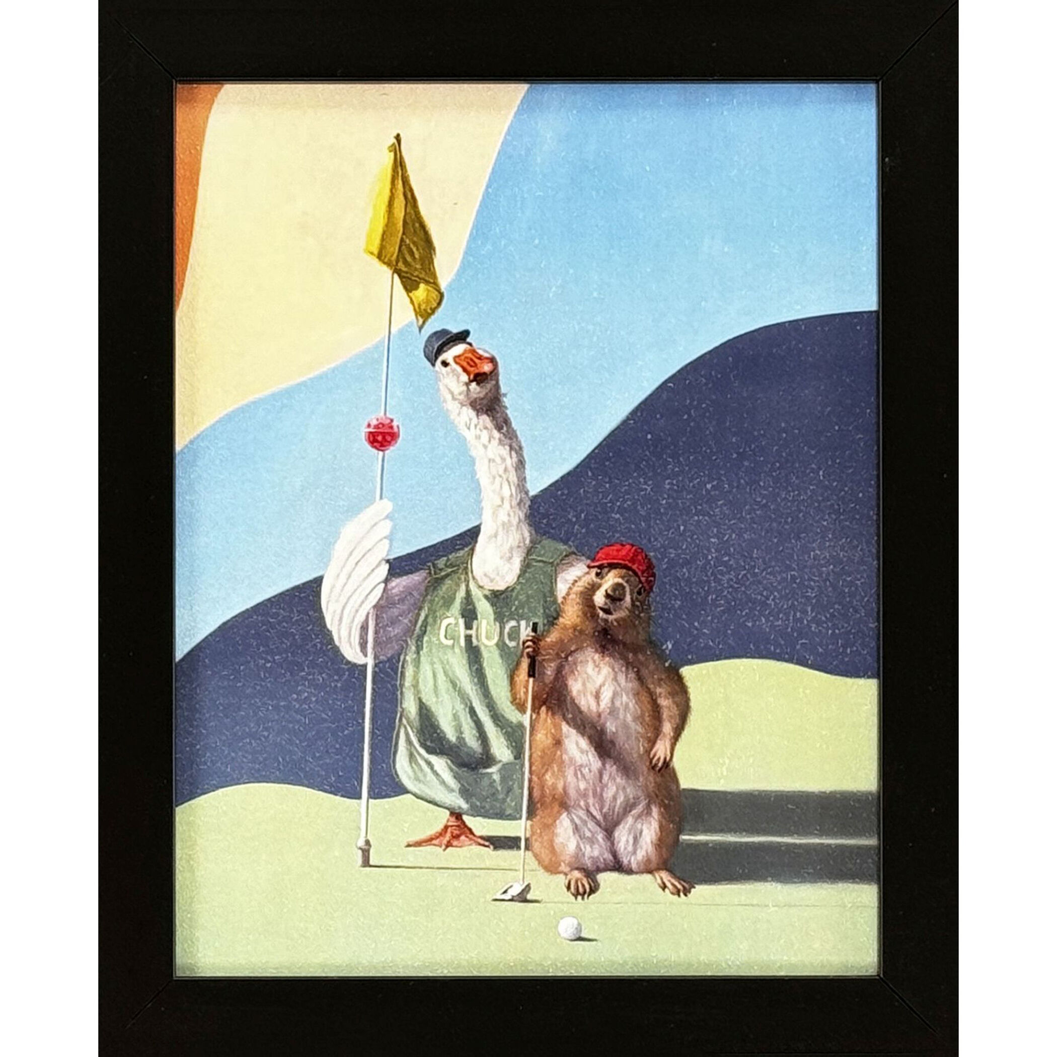 The Perfect Pair 11 X 9 inch Non-Glass Framed Art, Propac