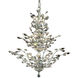 Orchid 13 Light 27 inch Chrome Dining Chandelier Ceiling Light in Royal Cut