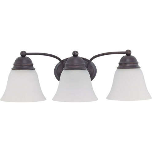 Empire 3 Light 21 inch Mahogany Bronze Vanity Light Wall Light