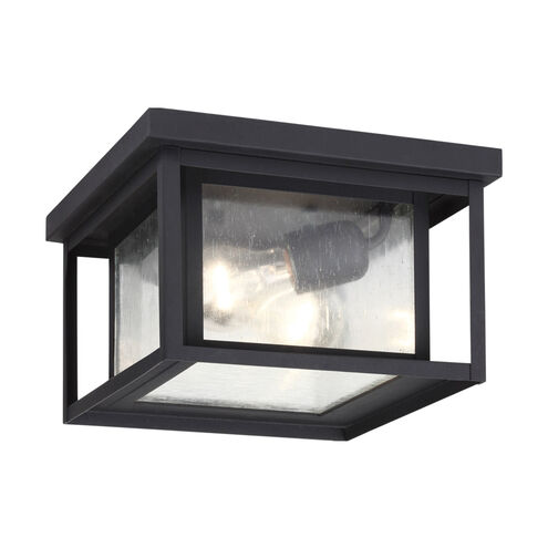 Hunnington 2 Light 10 inch Black Outdoor Ceiling Flush Mount