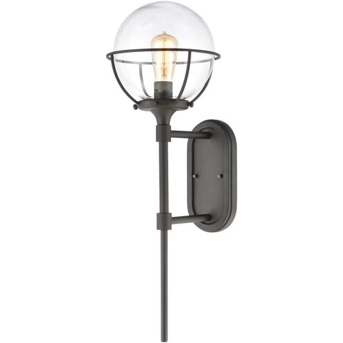 Girard 1 Light 28 inch Charcoal Outdoor Wall Sconce