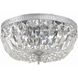 Waltham 3 Light 12 inch Polished Chrome Flush Ceiling Light in Clear Italian