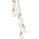 Aimie 5 Light 12 inch Modern Gold Chandelier Ceiling Light