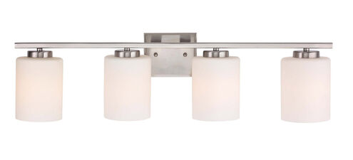 Chloe 4 Light 29 inch Satin Nickel Bath Bar Wall Light