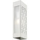 Berkeley 2 Light 17 inch Brushed Nickel Outdoor Sconce