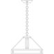 Prairie 4 Light 15 inch Verdigris Patina Pendant Ceiling Light in White Opalescent