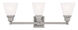 Mission 3 Light 25.25 inch Polished Nickel Bath Vanity Wall Light