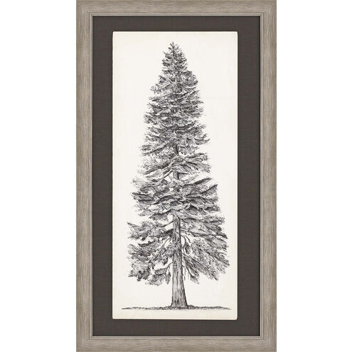 Tree Sketch Brown and Beige and Neutral and Sepia Framed Art