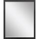 Mirror Collection 30 X 24 inch Black Wall Mirror