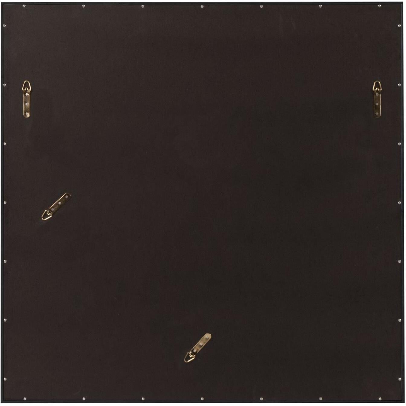 Isa 40 X 40 inch Glossy Black Wall Mirror 