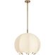 Lunaria 1 Light 24 inch Antique Brass Pendant Ceiling Light