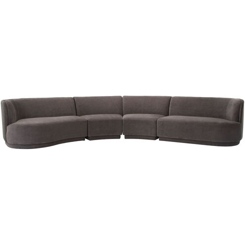 Yoon Eclipse Grey Modular Sectional Chaise, Left