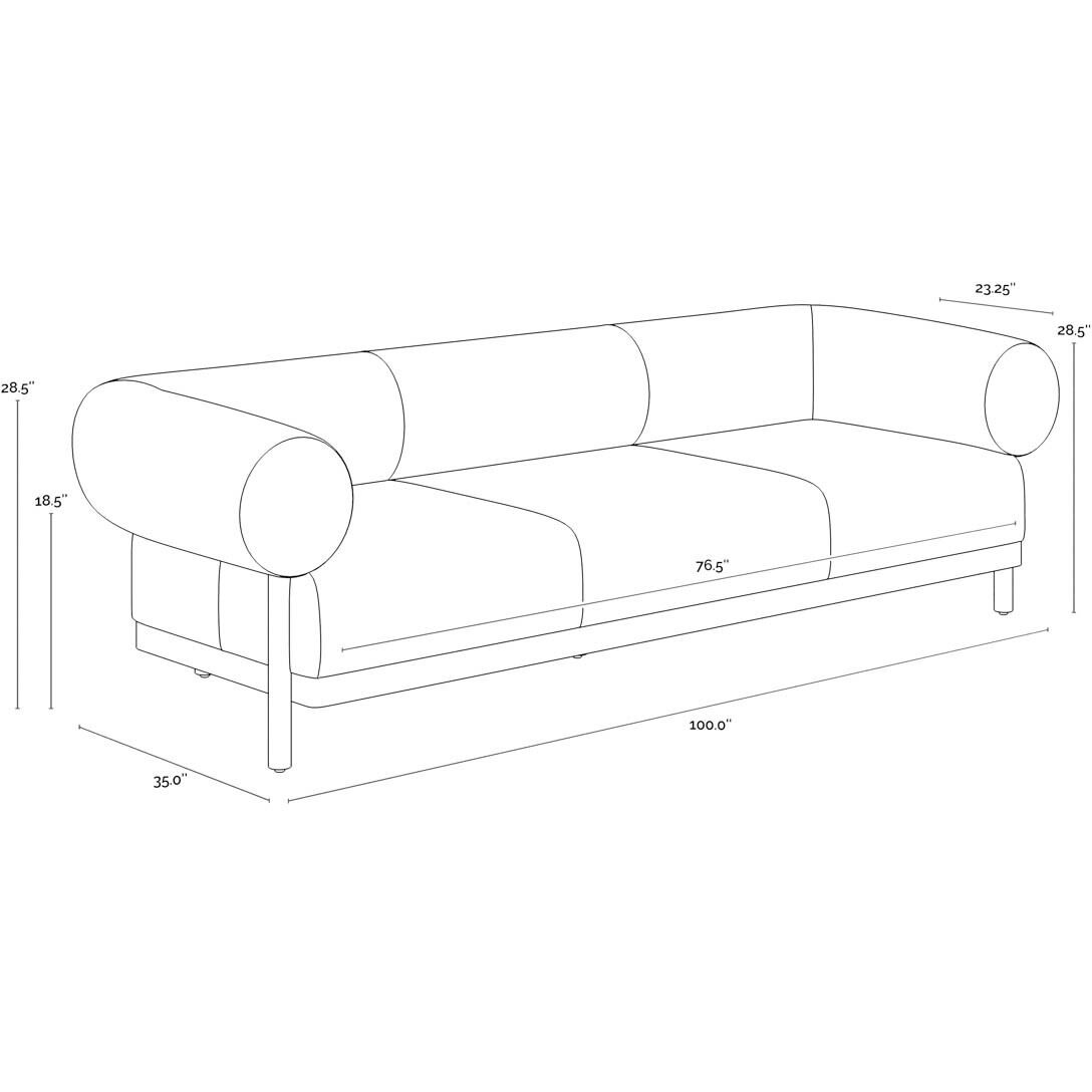 Bromley Brown / Altro Cappuccino Sofa