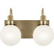 Hex LED 14.25 inch Champagne Bronze Bathroom Vanity Light Wall Light