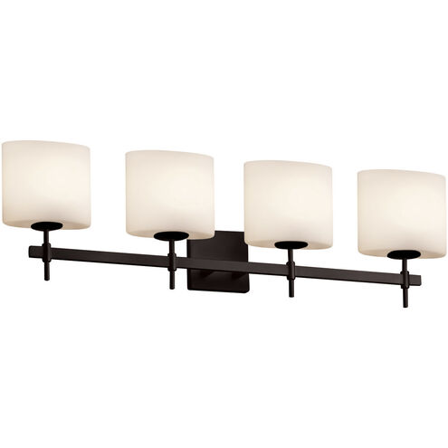 Fusion 33.5 inch Matte Black Bath Bar Wall Light