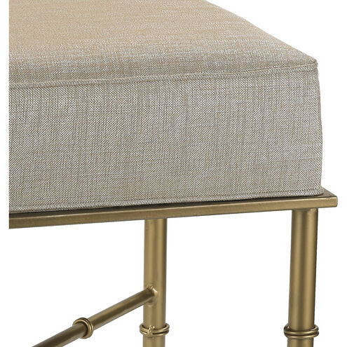 Gold Cane 18 inch Metallic Cream with Gold Stool