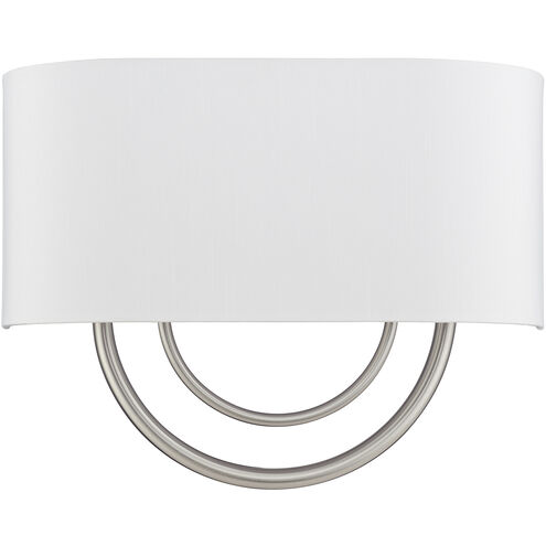 Stratton 2 Light 15 inch Brushed Nickel ADA Wall Sconce Wall Light