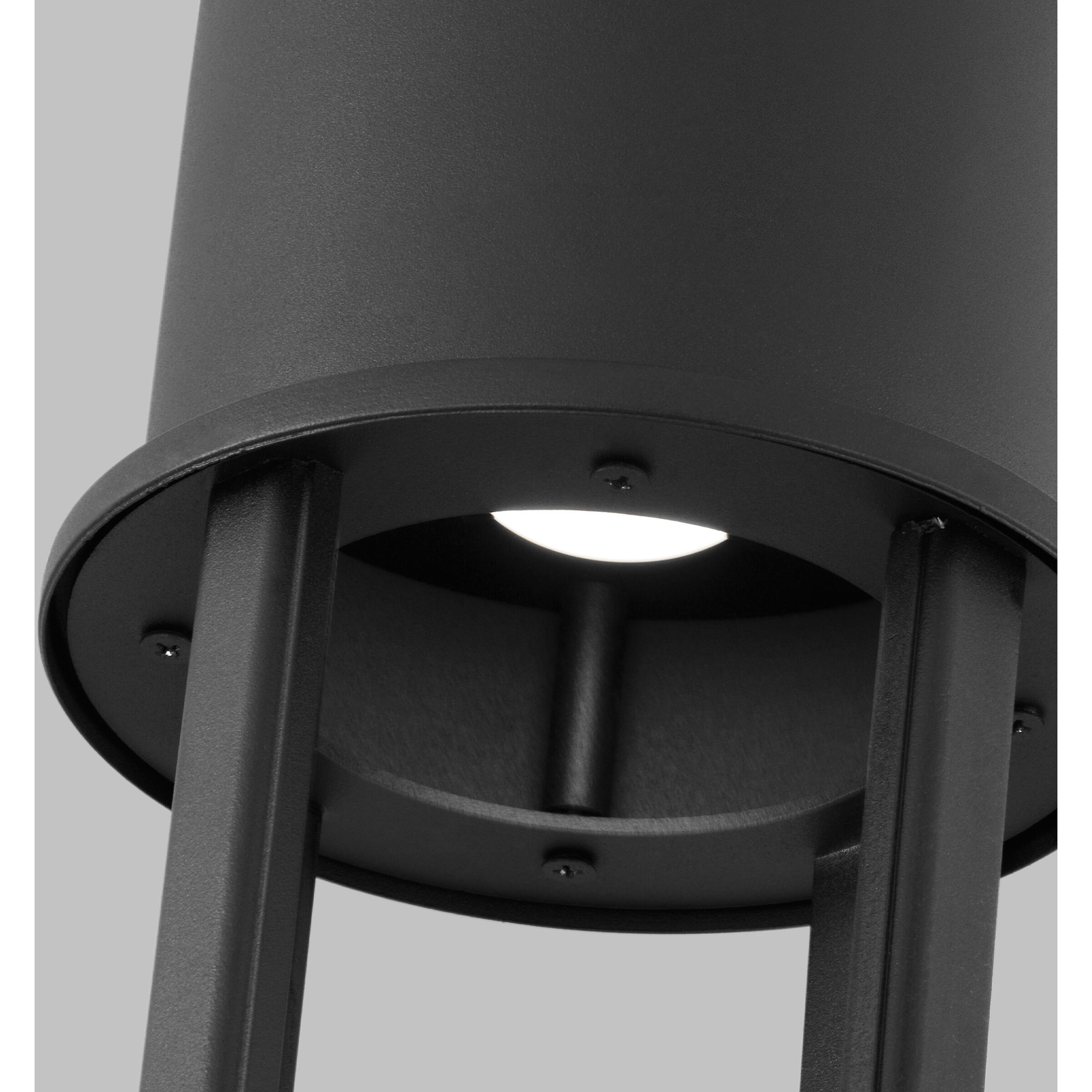 Union LED 21.25 inch Black Post Lantern