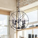 Sumerside 5 Light 25 inch Matte Black Chandelier Ceiling Light