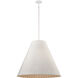 Sophie 4 Light 30 inch White Coral Pendant Ceiling Light