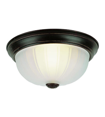 Newbury 1 Light 10 inch Rubbed Oil Bronze Flushmount Ceiling Light