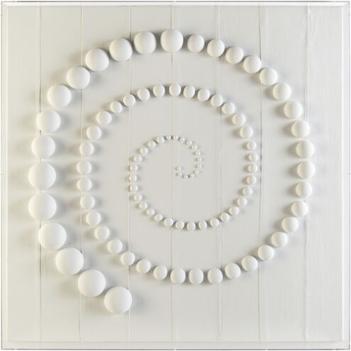 Pearl Spiral I Hand Painted Shadowbox