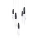 Beyond Kindjal LED 17 inch Black Multi-Light Pendant Ceiling Light, Beyond