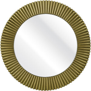 Ellipse 32 X 32 inch Brass with Clear Wall Mirror