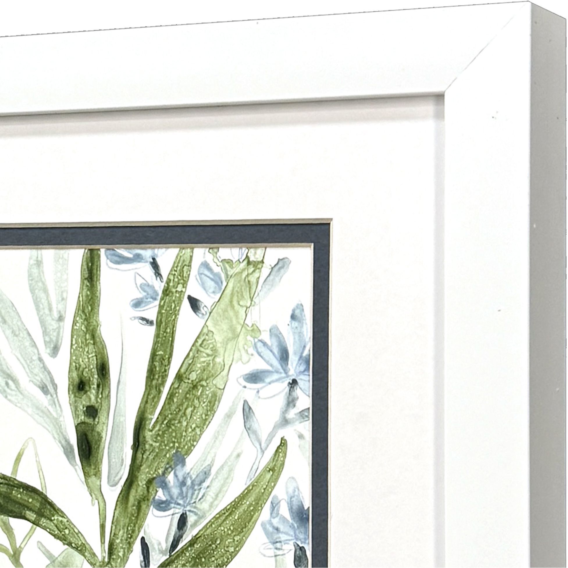 Meadow Blues Blue and Green Framed Art, Propac