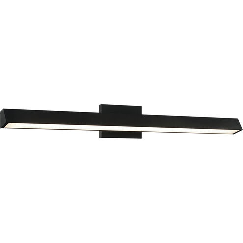 Isosceles LED 33 inch Matte Black Bath Vanity Wall Light