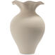 Ruffle 12.4 X 8.27 inch Vase in Beige